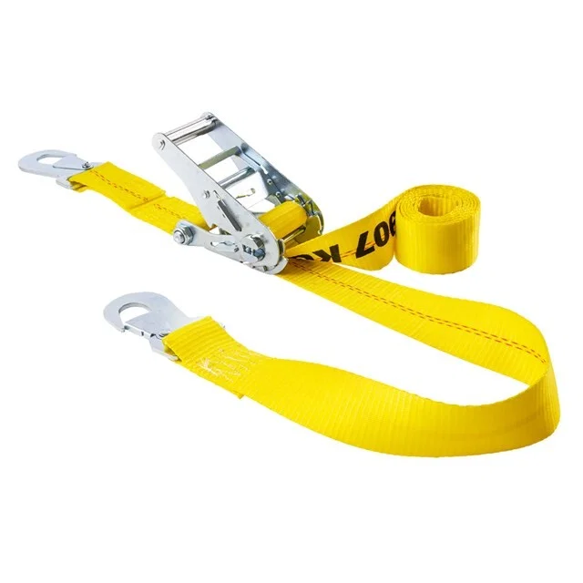 04106 – HAMPTON PROD Tie Down Strap, Auto Tie Down 2 Inch Width x 8 Foot Length 2000 Pounds Capacity 6000 Pounds Brea...
